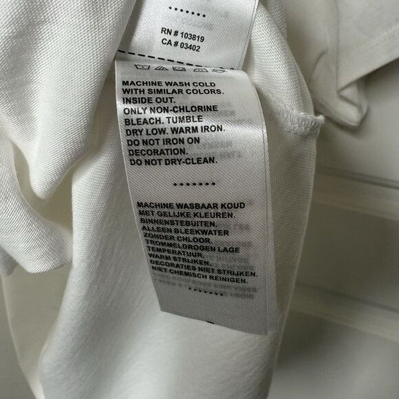 Harley Davidson Women's V Neck White Shirt 120th‎ Anniversary Large Eagle Design - Picture 9 of 10